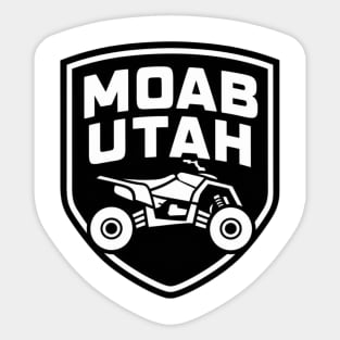 Moab Utah Offroad Quad Bike Sticker